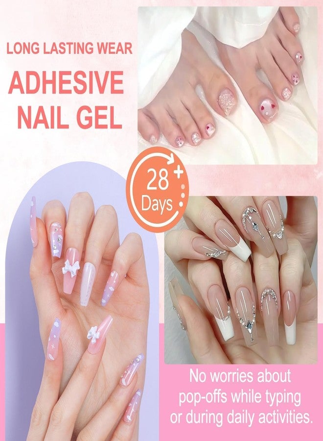 MUSILAN 18g Semi Solid Super Strong Nail Glue for Press On Nails - No UV Lamp Needed Quick Drying & Long-Lasting Professional Solid Nail Glue Gel for Fake False Acrylic Nails Tip at Home DIY Manicure - Image 2